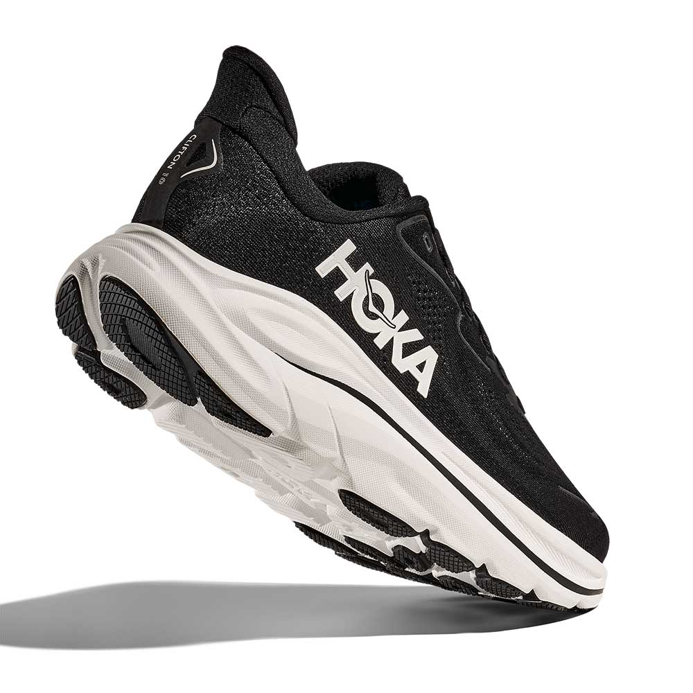 Men's Clifton 10 Running Shoe - Black/White - Wide (2E) - Image 5