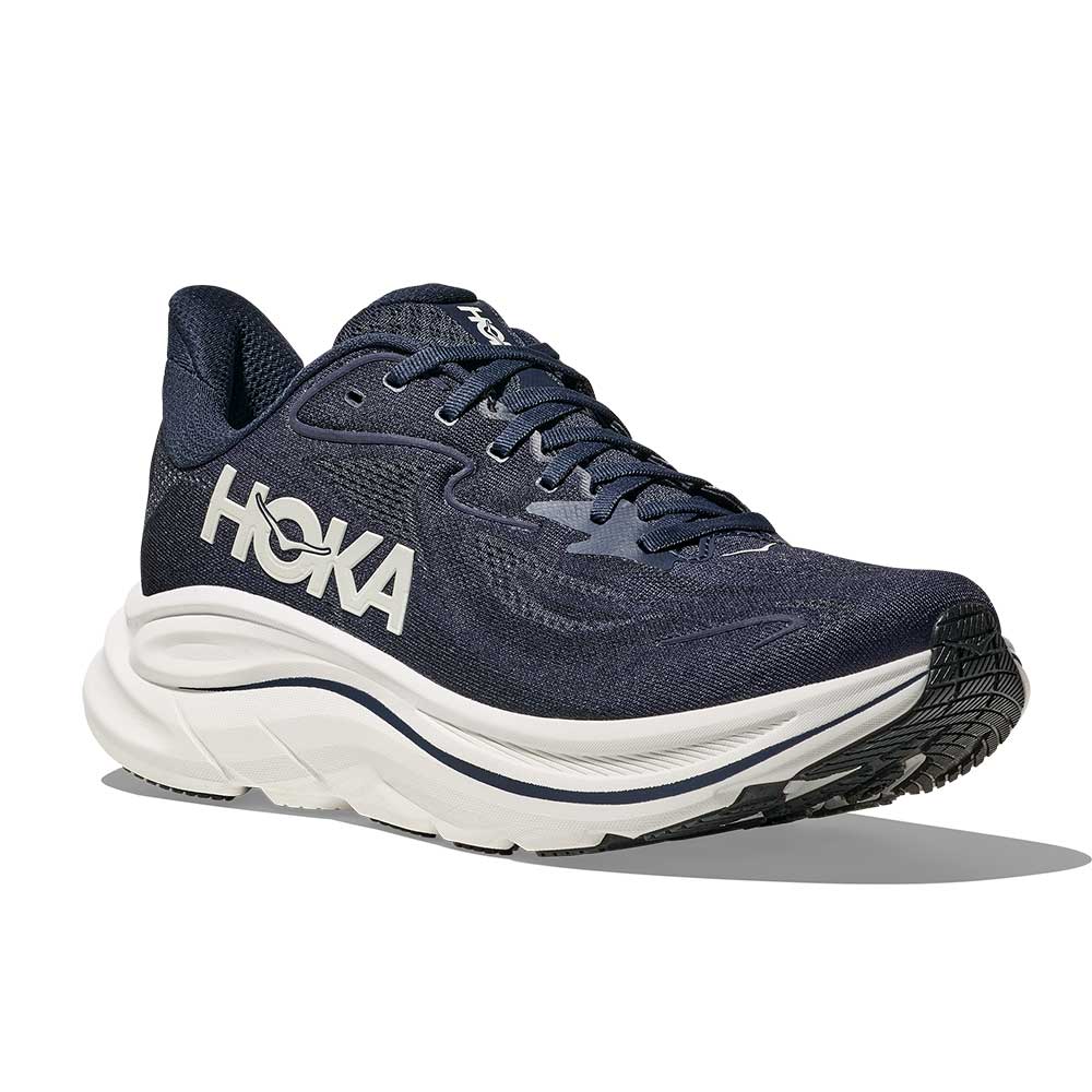 Men's Clifton 10 Running Shoe - Navy/White - Wide (2E) - Image 2