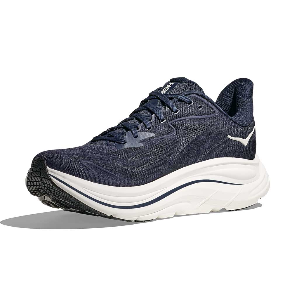 Men's Clifton 10 Running Shoe - Navy/White - Wide (2E) - Image 3