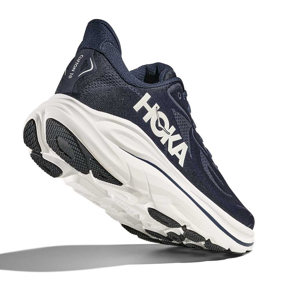 Men's Clifton 10 Running Shoe - Navy/White - Wide (2E) - Image 5