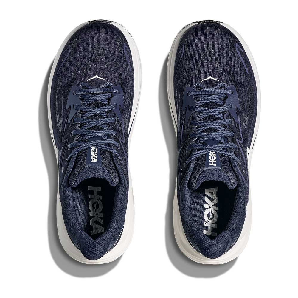 Men's Clifton 10 Running Shoe - Navy/White - Wide (2E) - Image 7