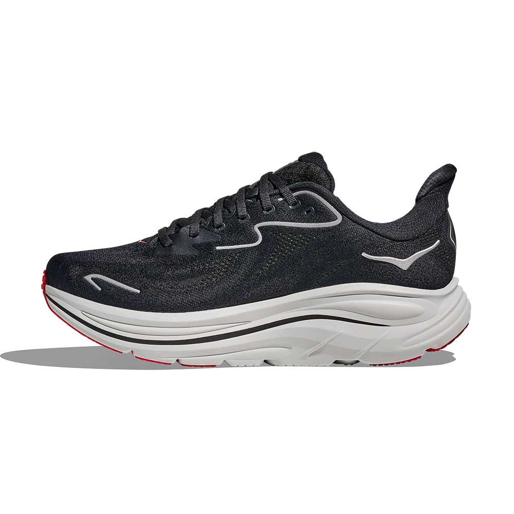 Men's Clifton 10 Running Shoe - Black/Silver - Regular (D) - Image 3