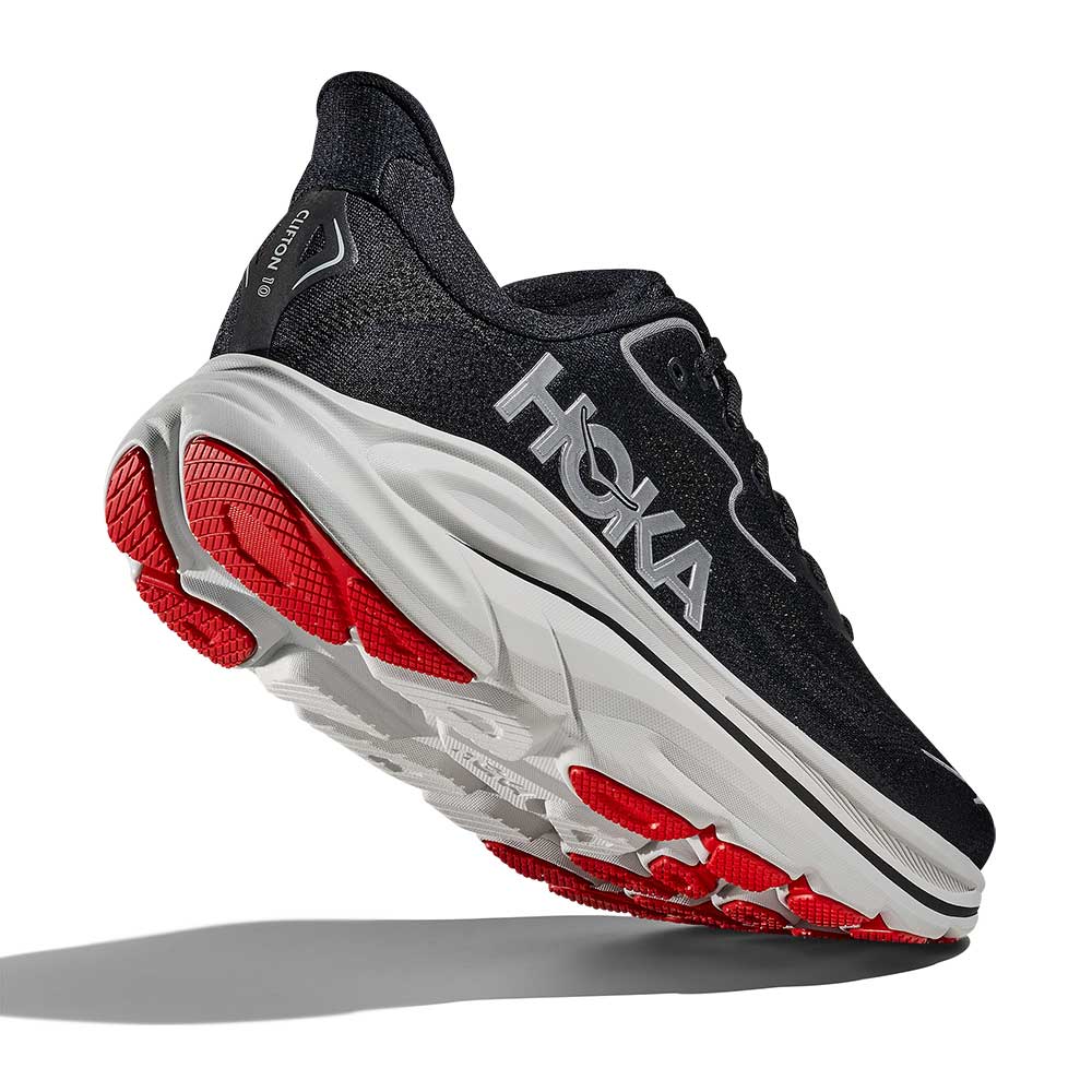 Men's Clifton 10 Running Shoe - Black/Silver - Regular (D) - Image 5