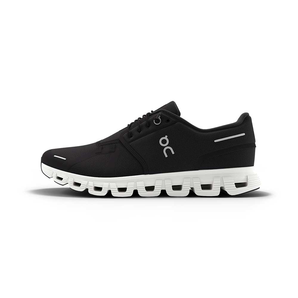 Men's Cloud 6 Running Shoe - Black/White - Regular (D) - Image 3