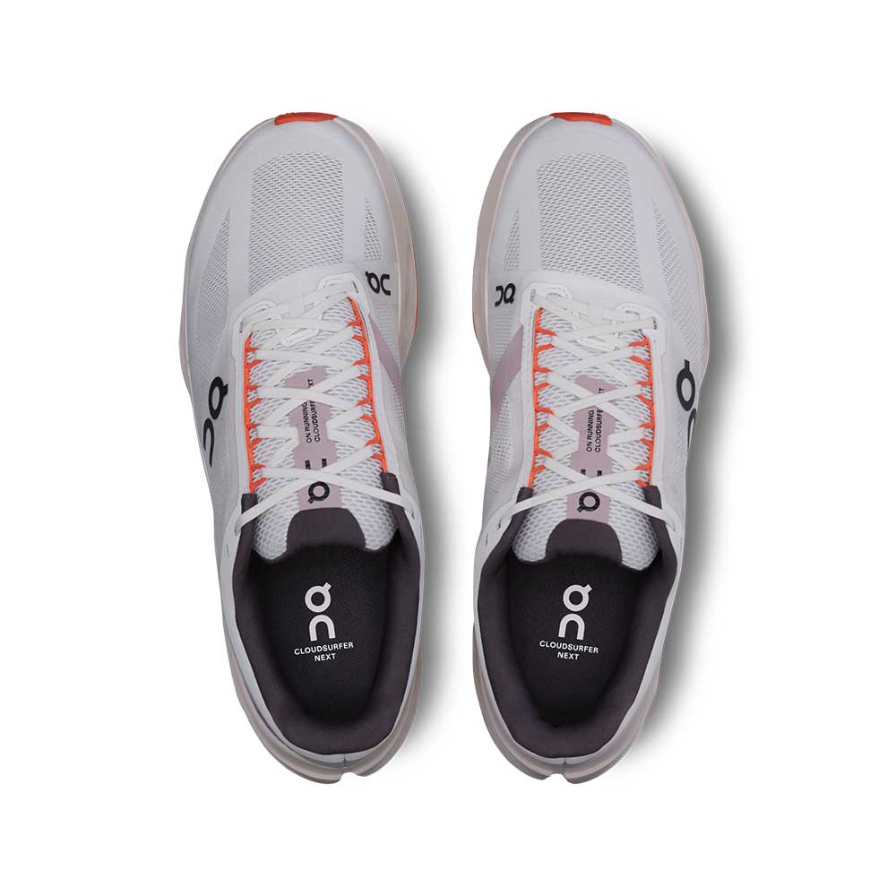 Men's Cloudsurfer Next Running Shoe - White/Flame - Wide (2E) - Image 4