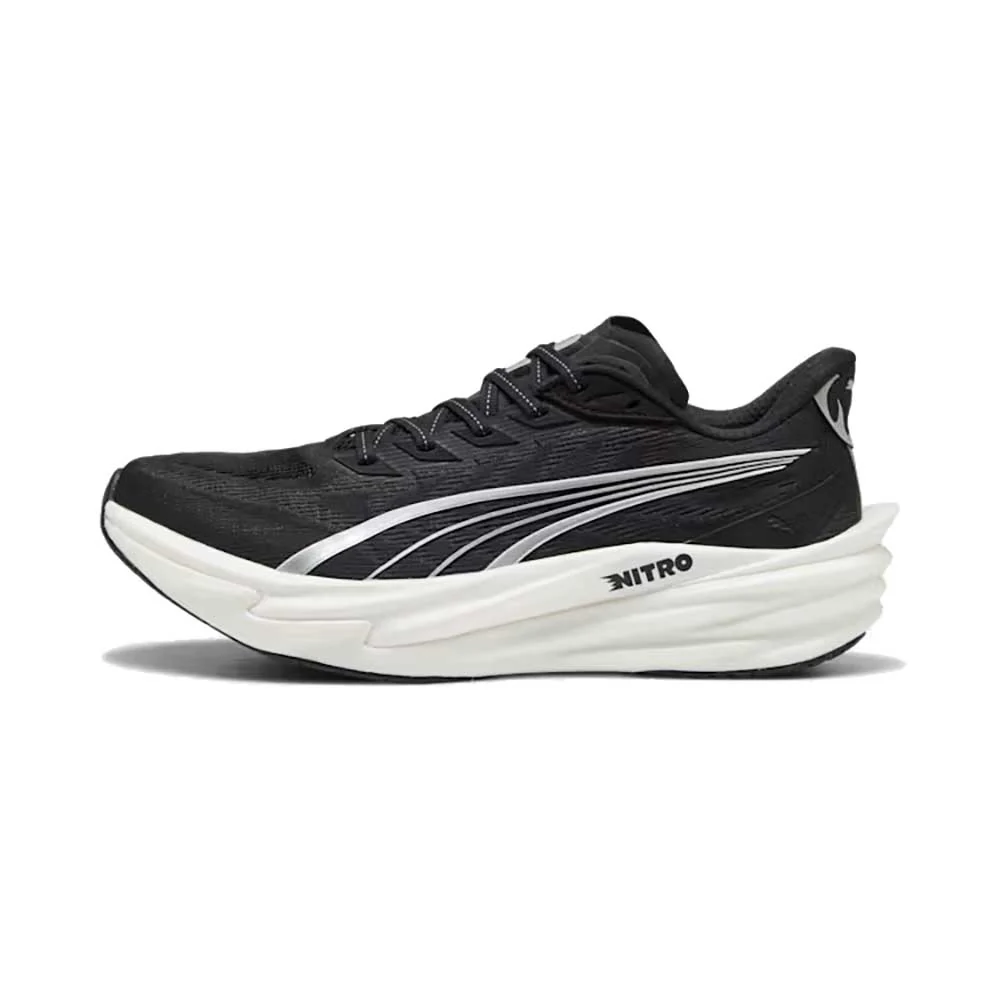 Men's Deviate NITRO 4 Running Shoe - Puma Black/Puma White/Puma Silver - Regular (D) - Image 3