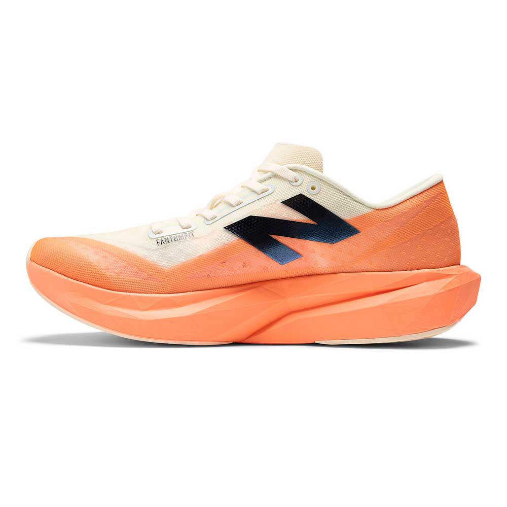 Men's FuelCell Rebel v4 Running Shoe - Hot Mango/Angora - Wide (2E) - Image 4