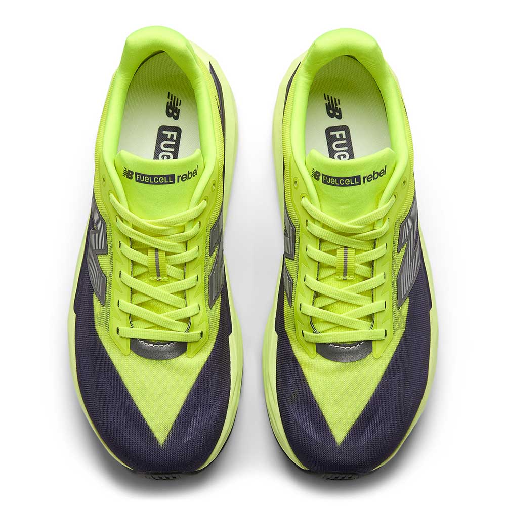 Men's FuelCell Rebel v5 Running Shoe - Alkaline Green/Boysenberry/Dark Silver Metallic - Regular (D) - Image 4