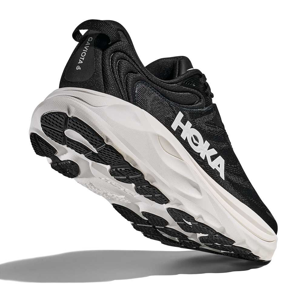 Men's Gaviota 6 Running Shoe - Black/White - Regular (D) - Image 5