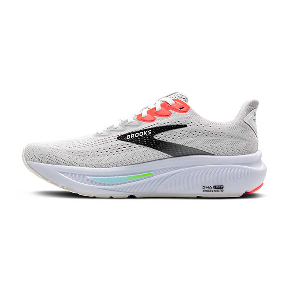 Men's Ghost 17 Running Shoe - White/Pink Clay/Gecko - Wide (2E) - Image 3