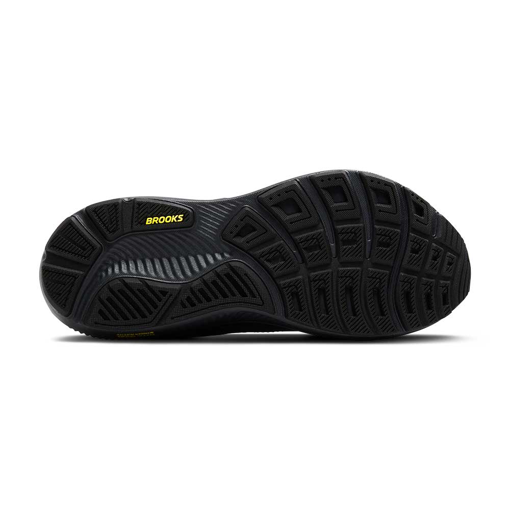 Men's Ghost 17 Running Shoe - Ebony/Black/Yellow - Regular (D) - Image 6