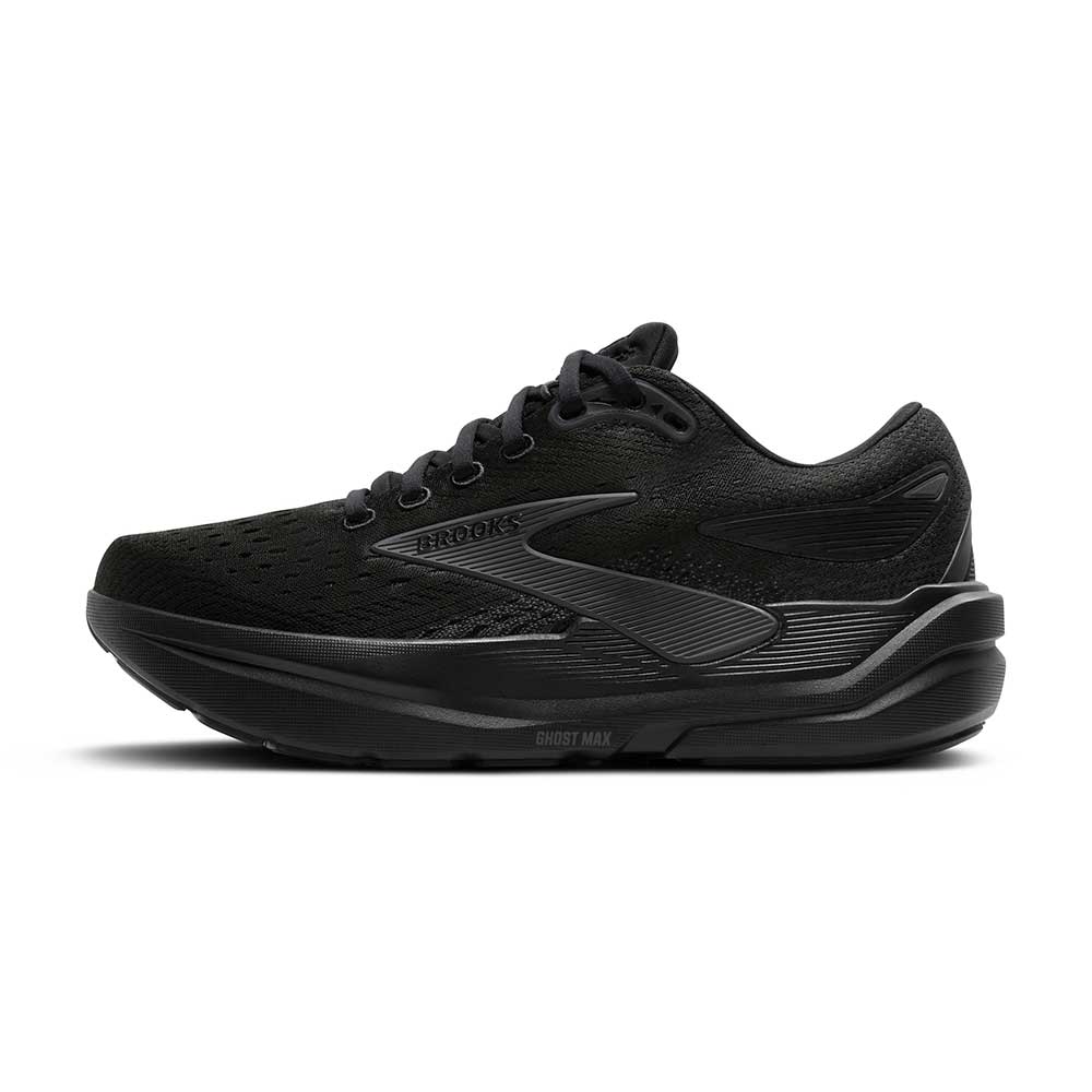Men's Ghost Max 3 Running Shoe - Black/Black/Ebony - Extra Wide (4E) - Image 4