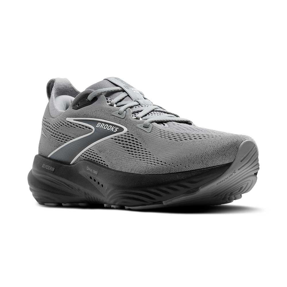 Men's Glycerin 22 Running Shoe - Primer Gray/Ebony/Bluewash - Wide (2E) - Image 2