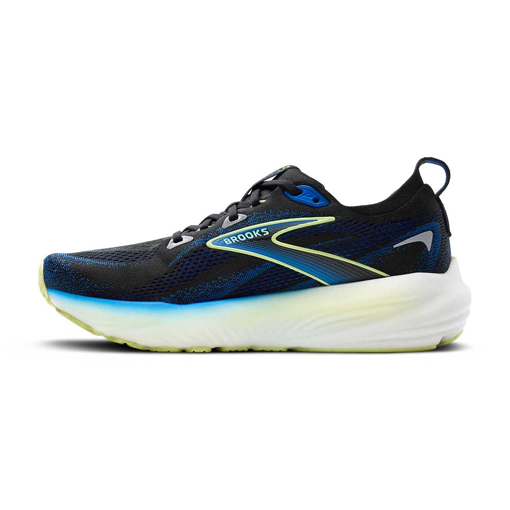 Men's Glycerin 22 Running Shoe - Black/Cobalt/Neo Yellow Regular (D) - Image 4