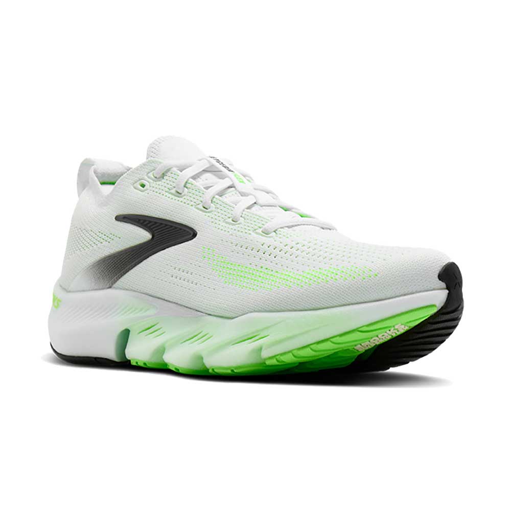Men's Glycerin Flex Running Shoe - White/Green Gecko/Phantom - Regular (D) - Image 2