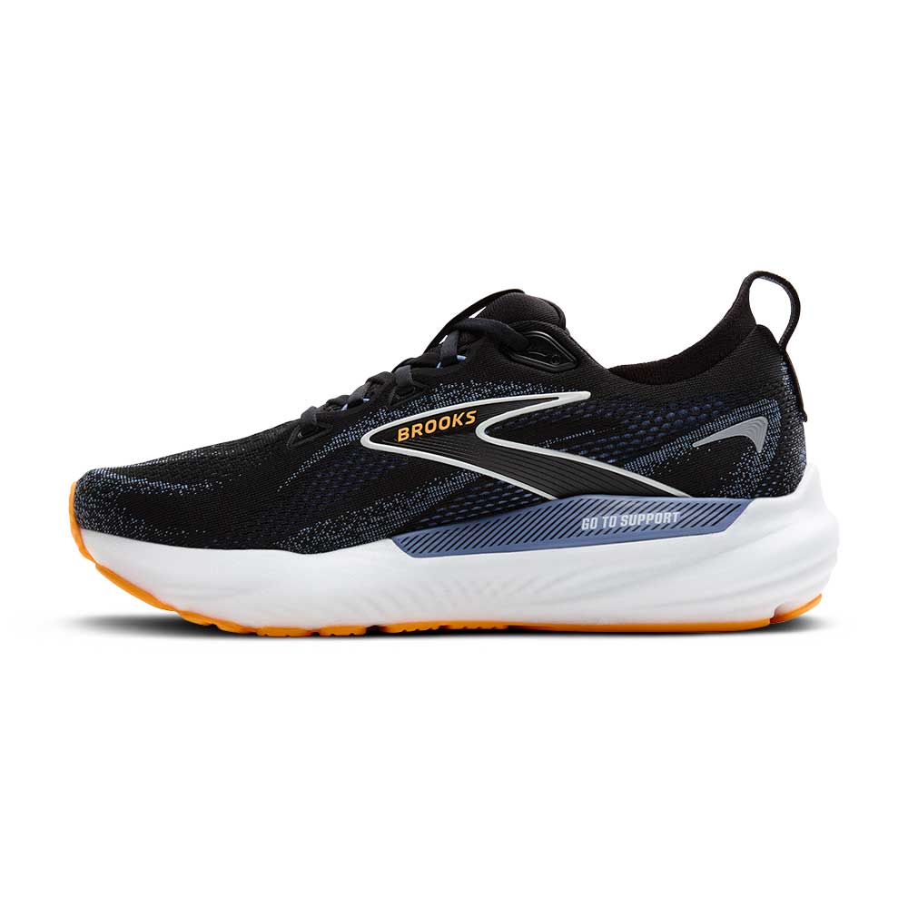 Men's Glycerin GTS 22 Running Shoe - Black/Country Blue/Orange Pop - Regular (D) - Image 4
