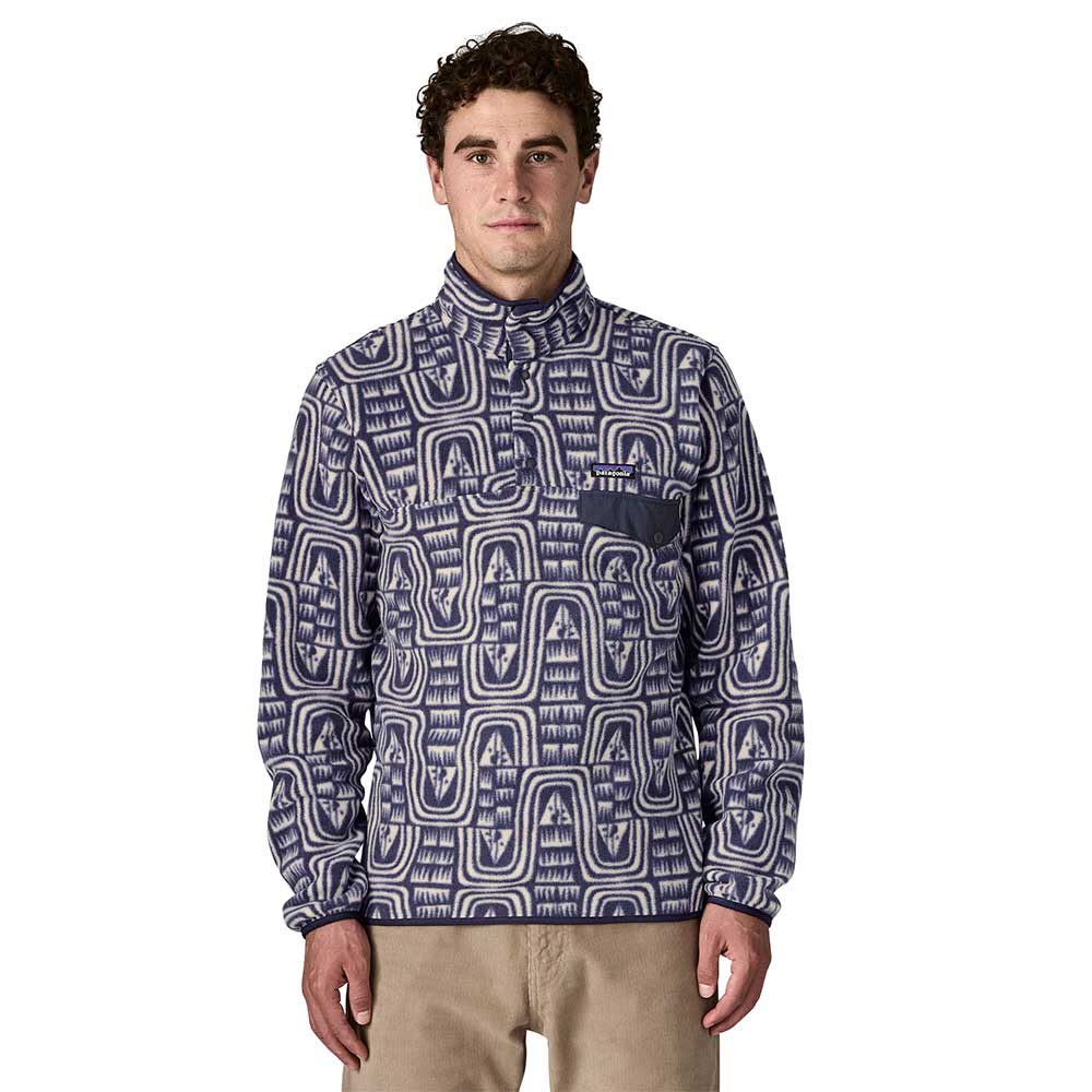 Men's Lightweight Synchilla Snap-T Pullover - Flow: Sunken Blue - Image 2