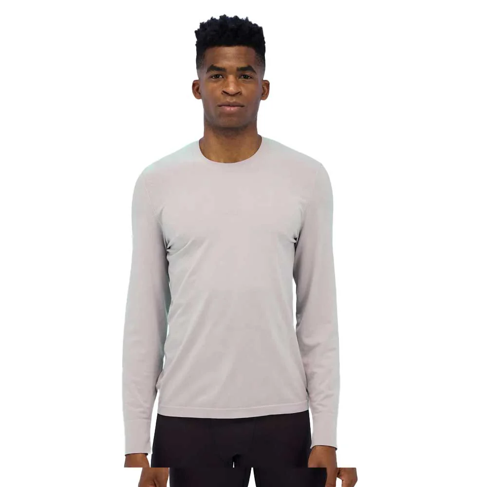 Men's Long Sleeve Seamless Gradient Top - Ash Gradient - Image 2