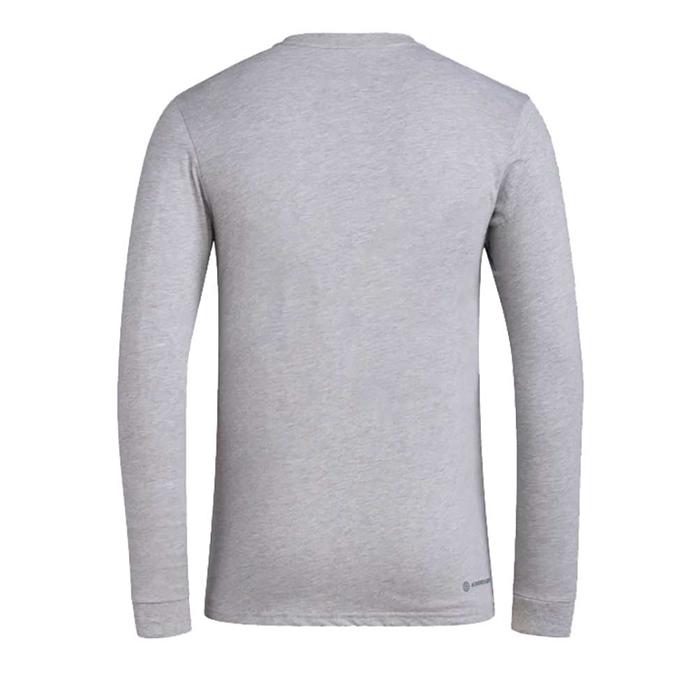 Men's Long Sleeve Pregame BOS Tee - Grey - Image 2
