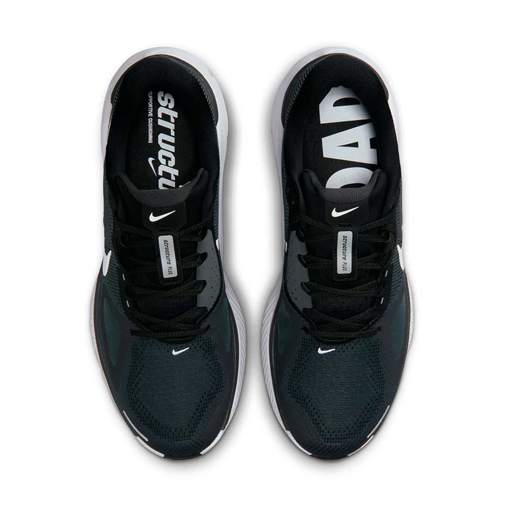 Men's Nike Structure Plus- Black/White/Anthracite - Regular (D) - Image 7