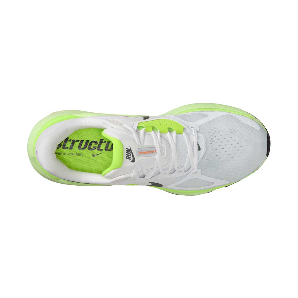 Men's Nike Structure Plus - White/Black/Pure Platinum/Volt - Regular (D) - Image 5