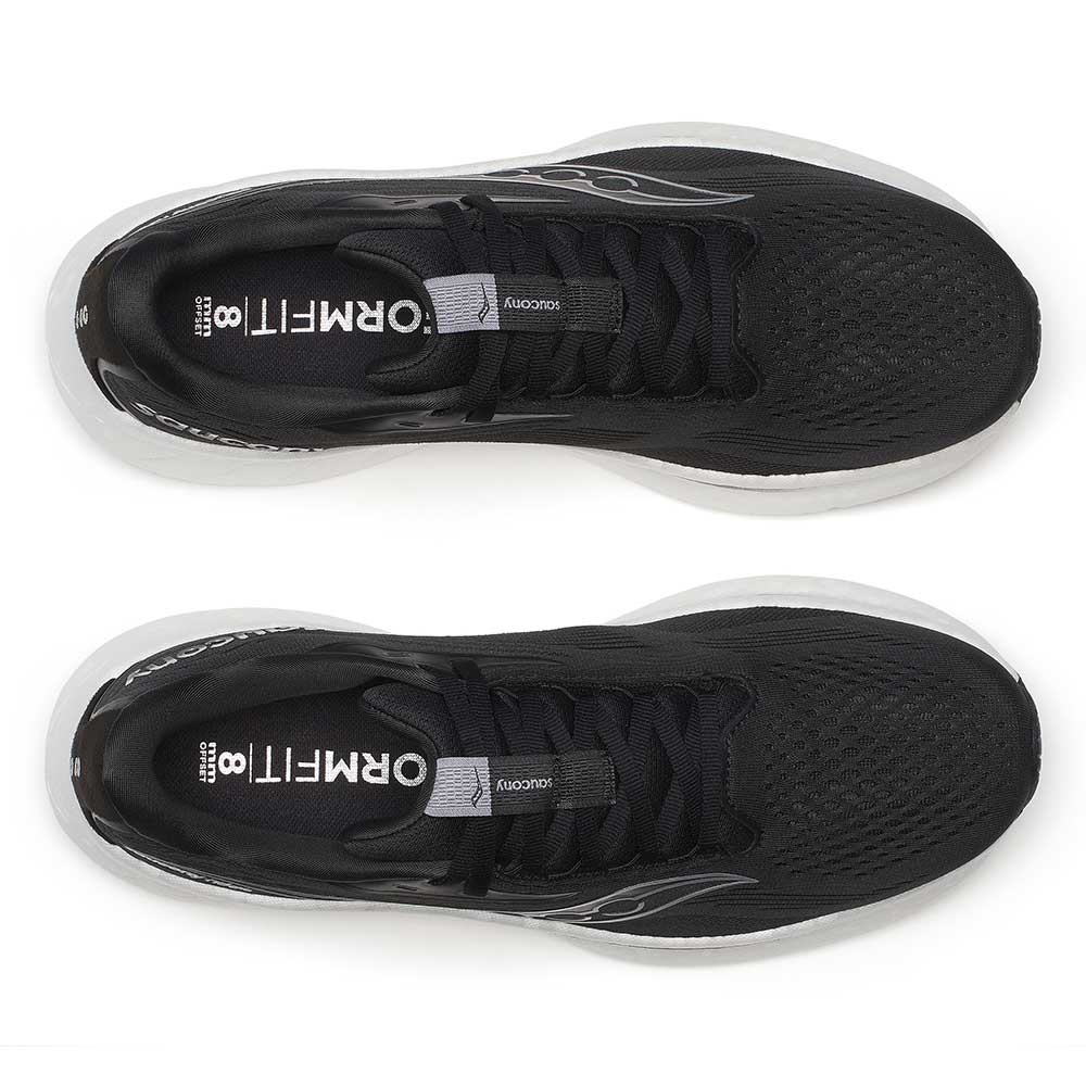 Men's Ride 18 Running Shoe - Black/White - Wide (2E) - Image 4