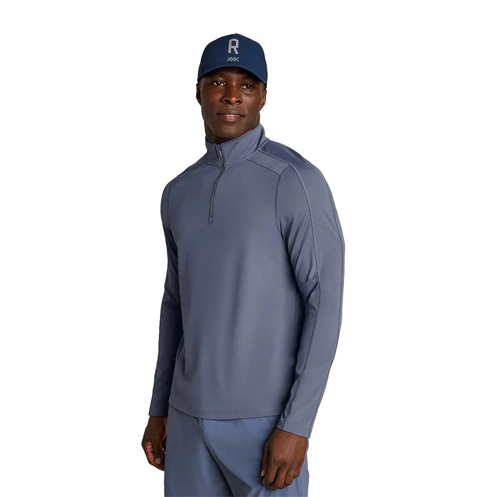 Men's Rise 1/4 Zip - Shale Blue - Image 2