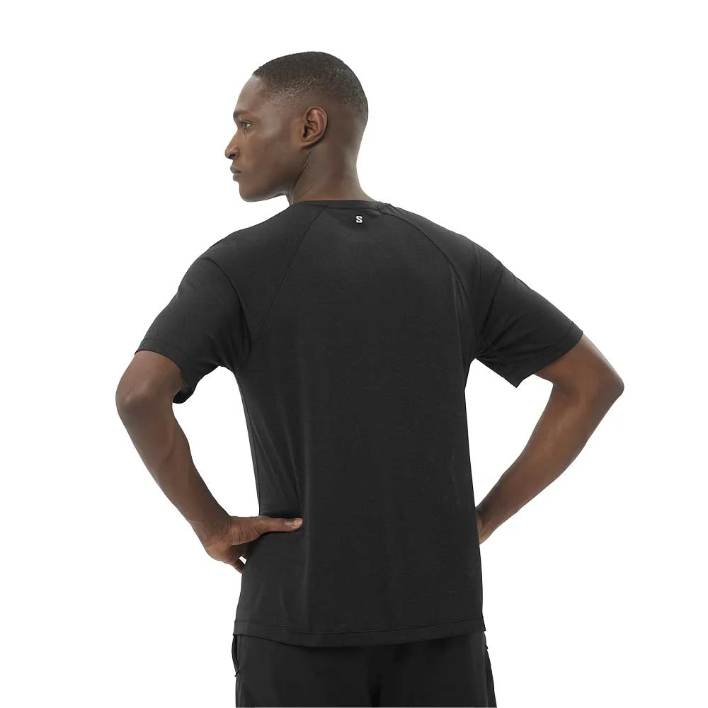 Men's SHKout Core Short Sleeve Tee - Deep Black - Image 3