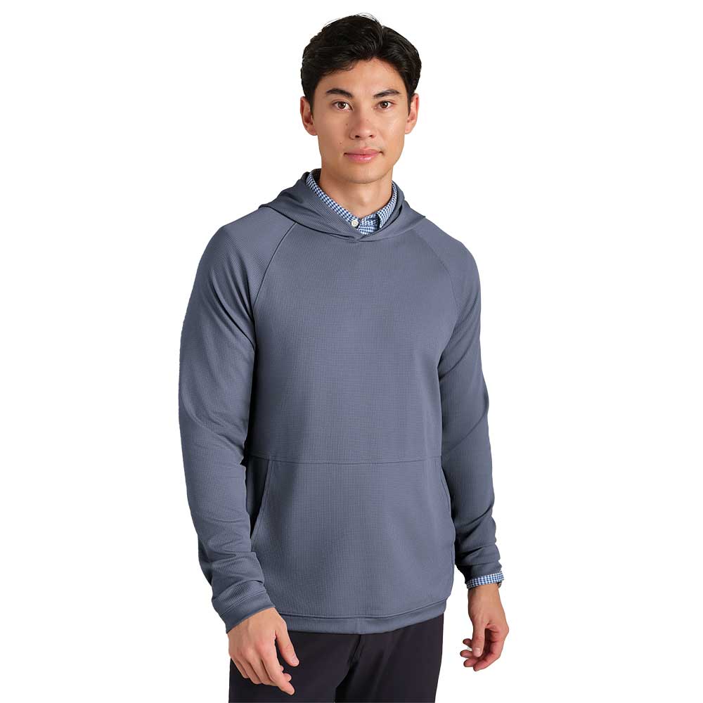 Men's Waffle Tech Hoodie - Shale Blue