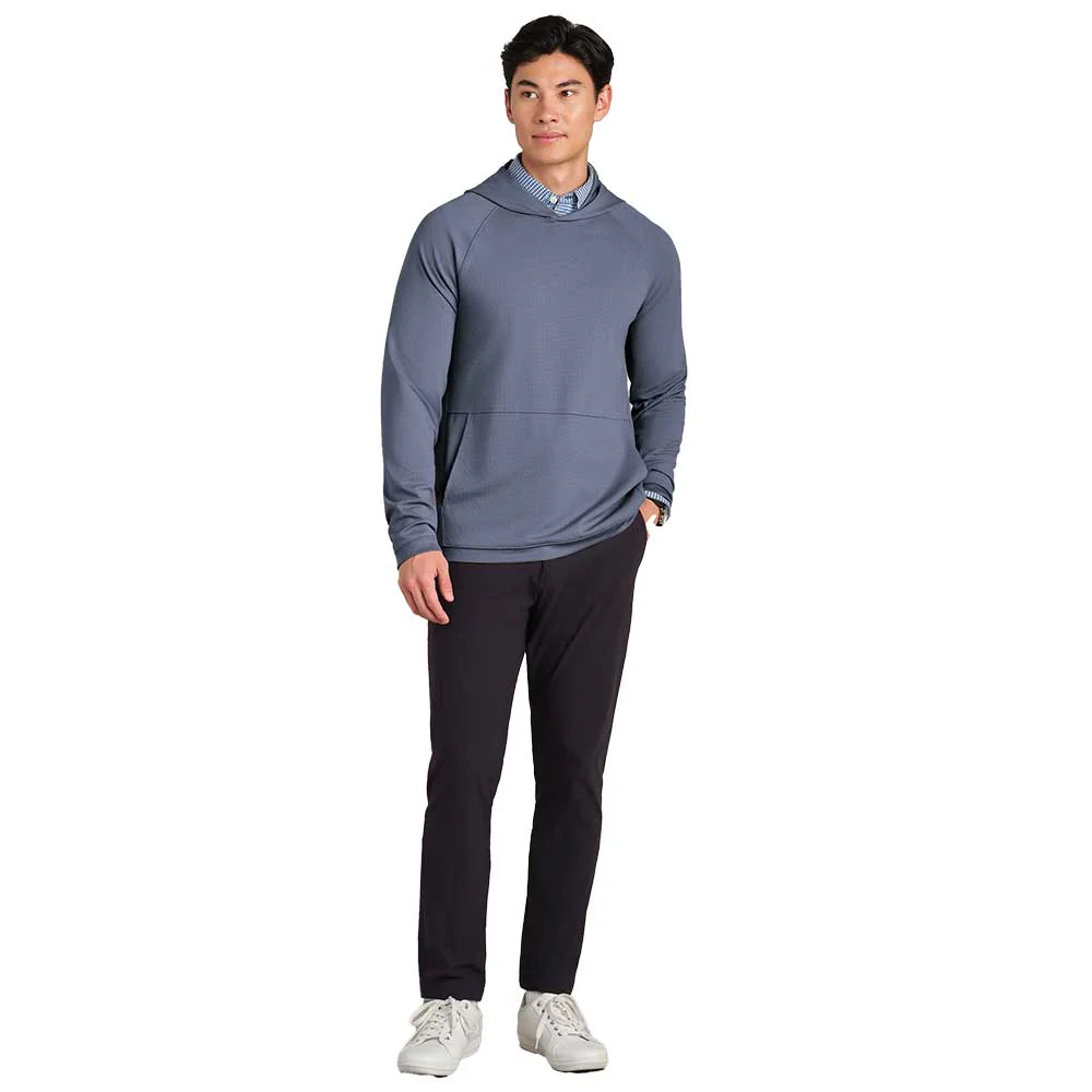 Men's Waffle Tech Hoodie - Shale Blue - Image 3
