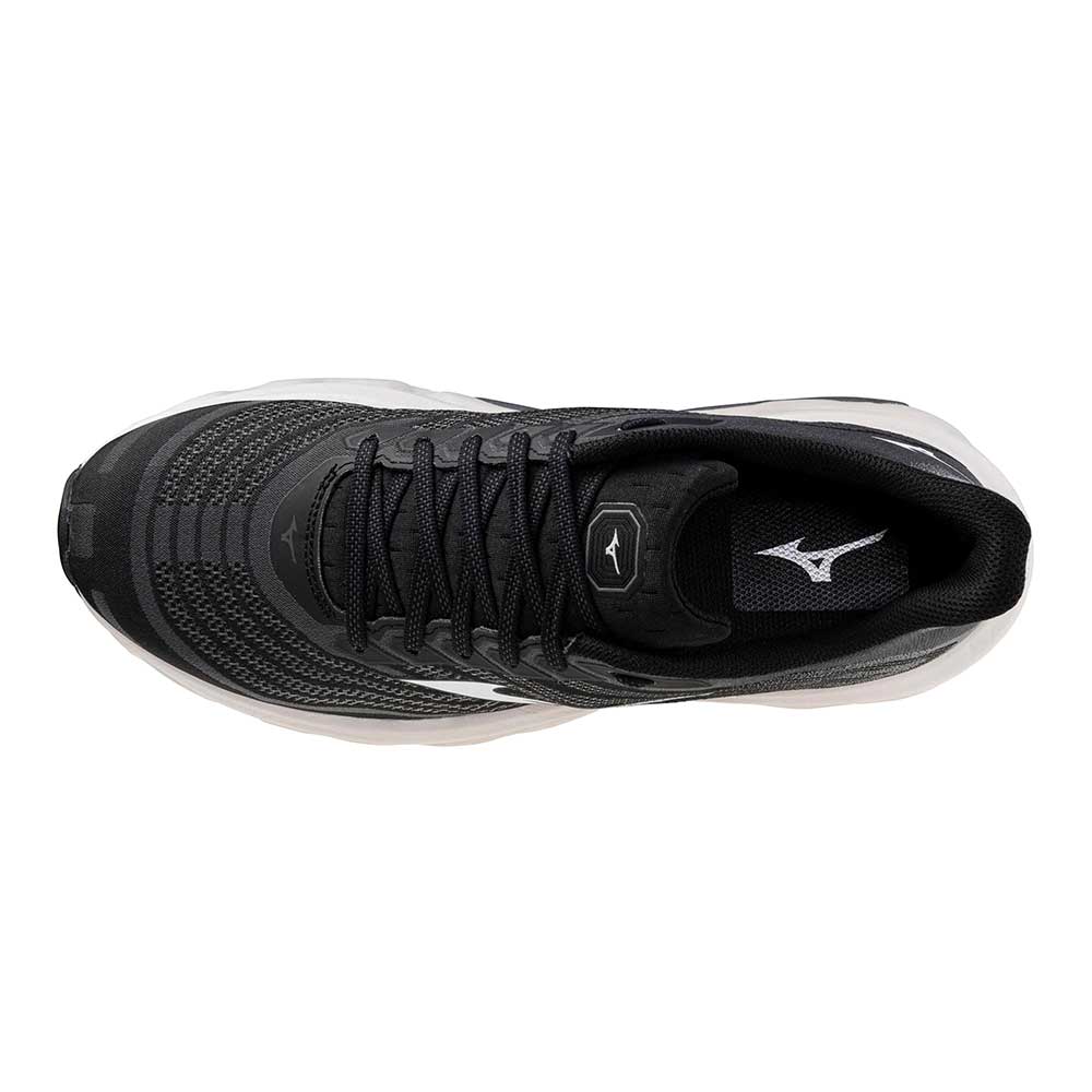 Men's Wave Horizon 8 Running Shoe - Black/White - Wide (2E) - Image 4