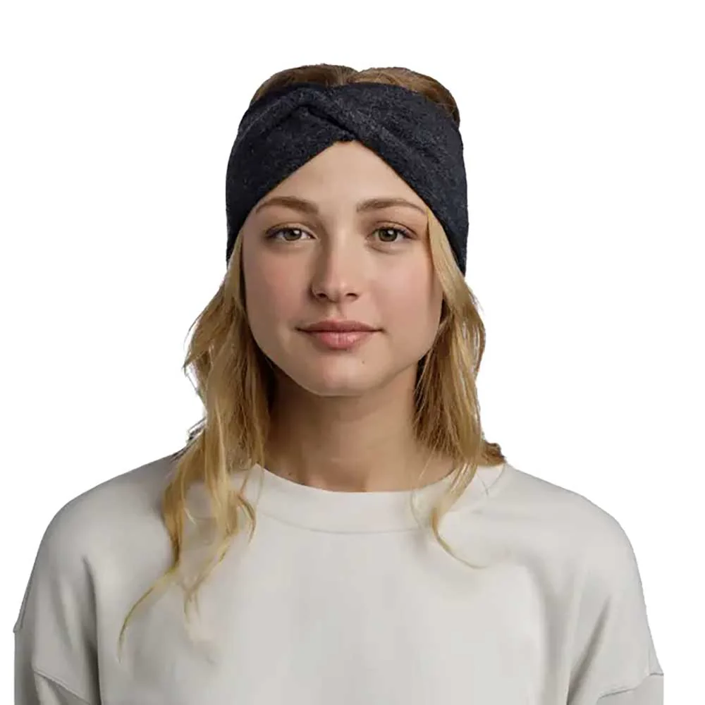 Merino Fleece Headband - Solid Black