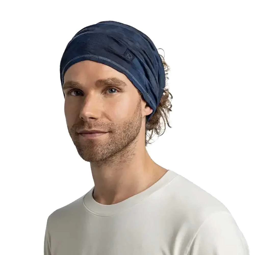 Merino Lightweight Natural Dye Multifunctional Neckwear - Dye Navy - Image 2