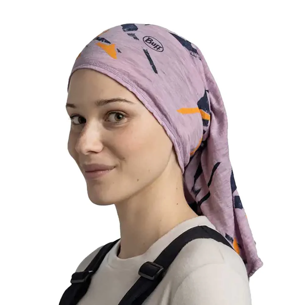 Merino Lightweight Prints Multifunctional Neckwear - Virta Grape Ice - Image 2