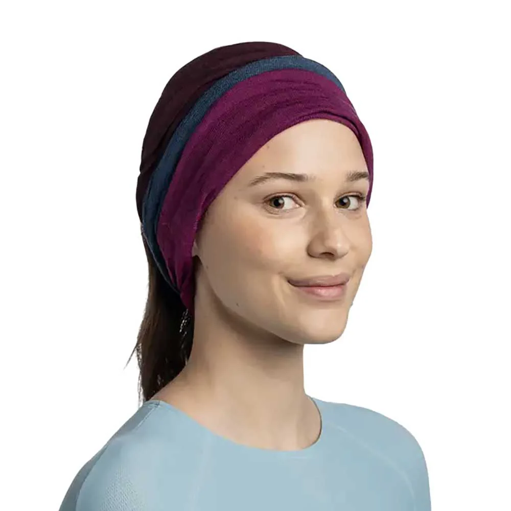 Merino Move Multifunctional Neckwear - Block Magenta - Image 3