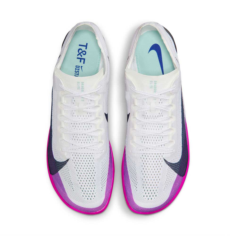Nike Dragonfly 2 Elite Track Spike - White/Obsidian/Hyper Violet - Regular (D) - Image 4