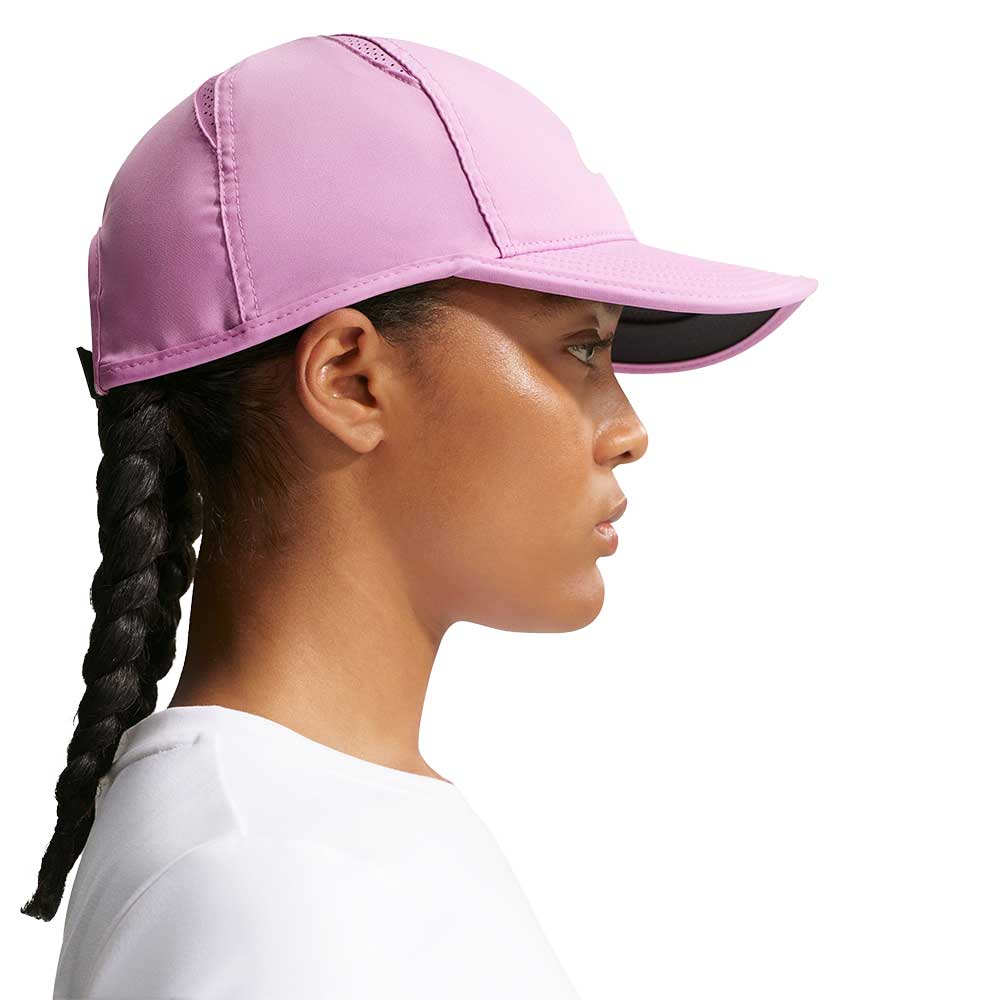 Nike Dri-FIT AeroBill Featherlight Club Cap - Light Magenta/White - Image 2