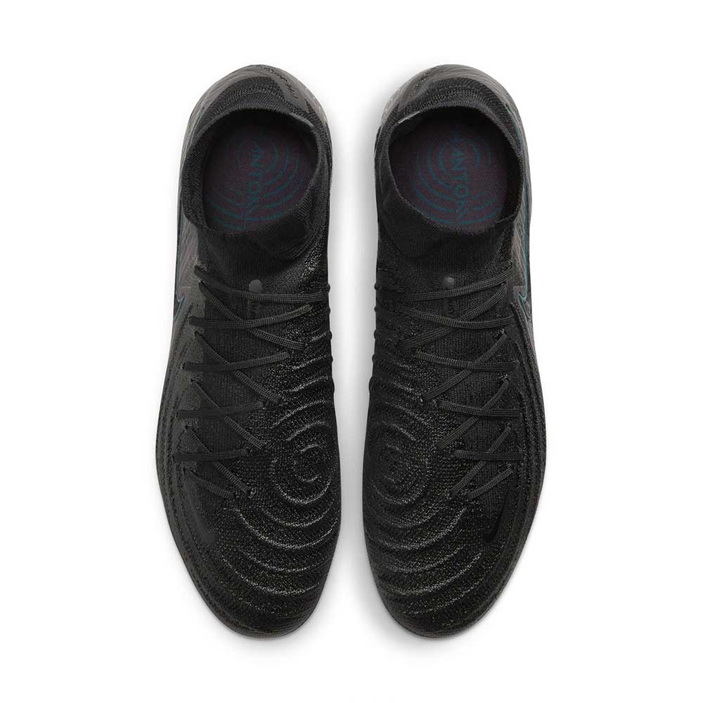 Nike Phantom Luna 2 Elite Soccer Cleat - Black/Black-Deep Jungle - Regular (D) - Image 4