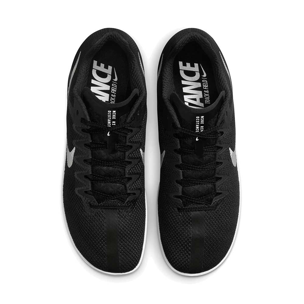 All Gender Nike Zoom Rival Distance Track Spike- Black/Metallic Silver/Black - Image 4