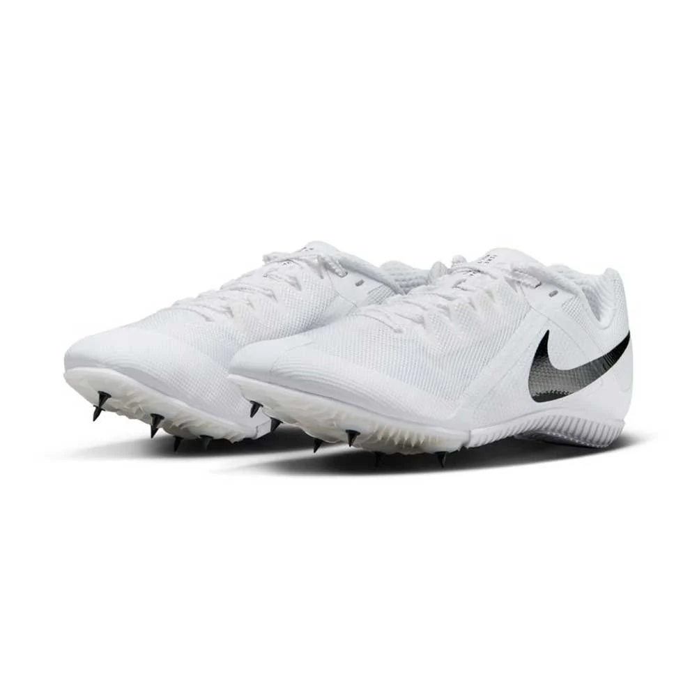 All Gender Nike Zoom Rival Multi Spike - White/Black/Metallic Silver - Regular (D) - Image 2