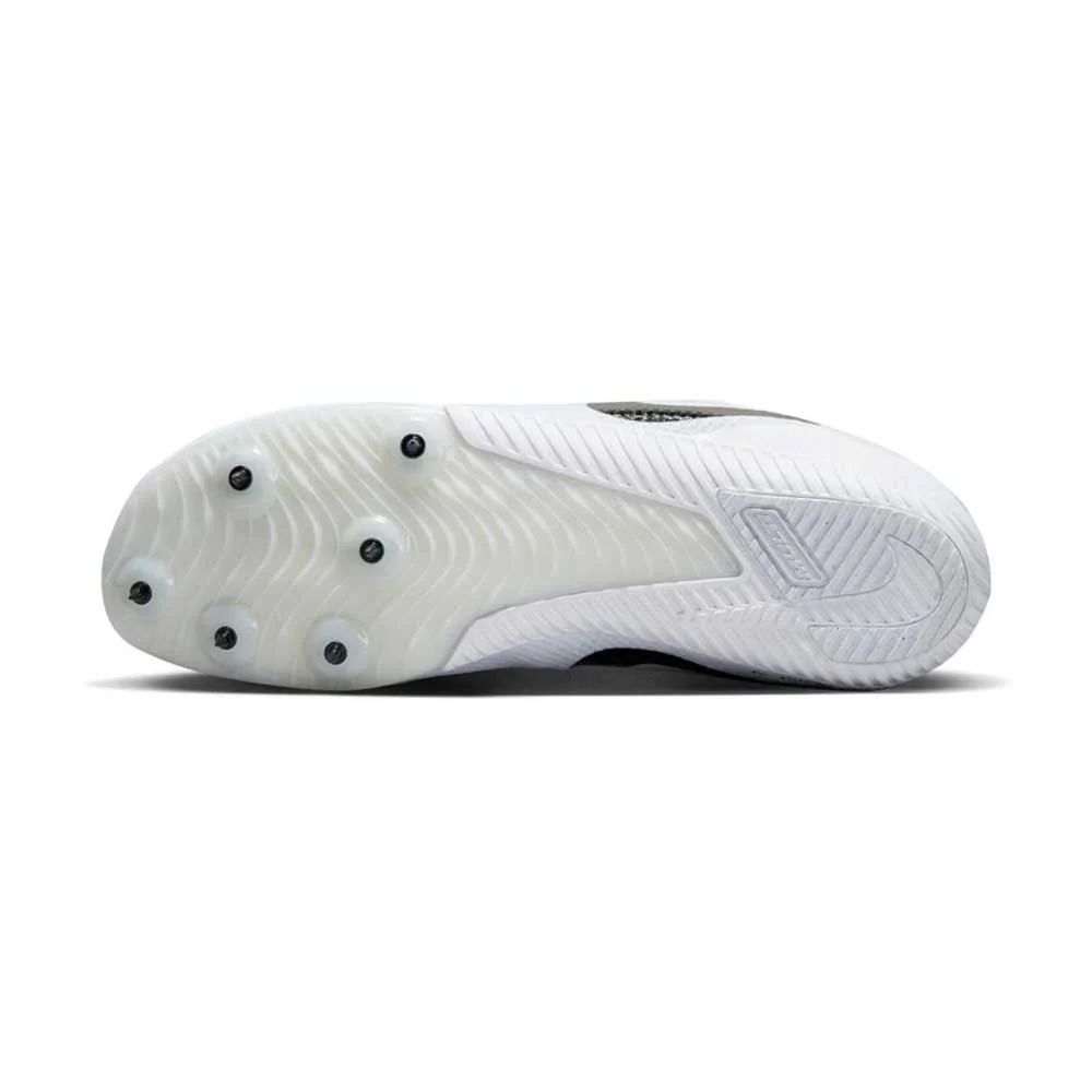 All Gender Nike Zoom Rival Multi Spike - White/Black/Metallic Silver - Regular (D) - Image 7