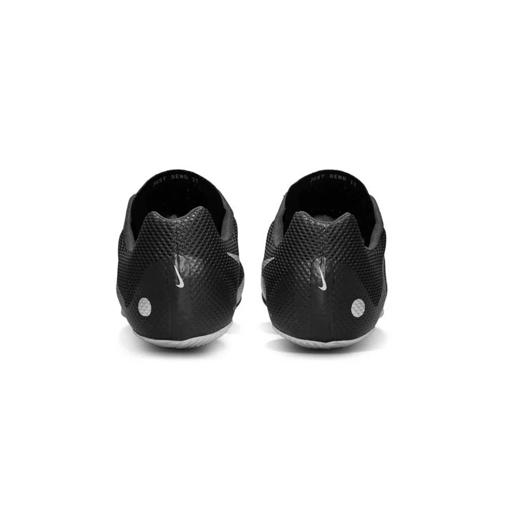 All Gender Nike Zoom Rival Sprint Spike - Black/Metallic Silver/Lt Smoke Grey- Regular (D) - Image 6