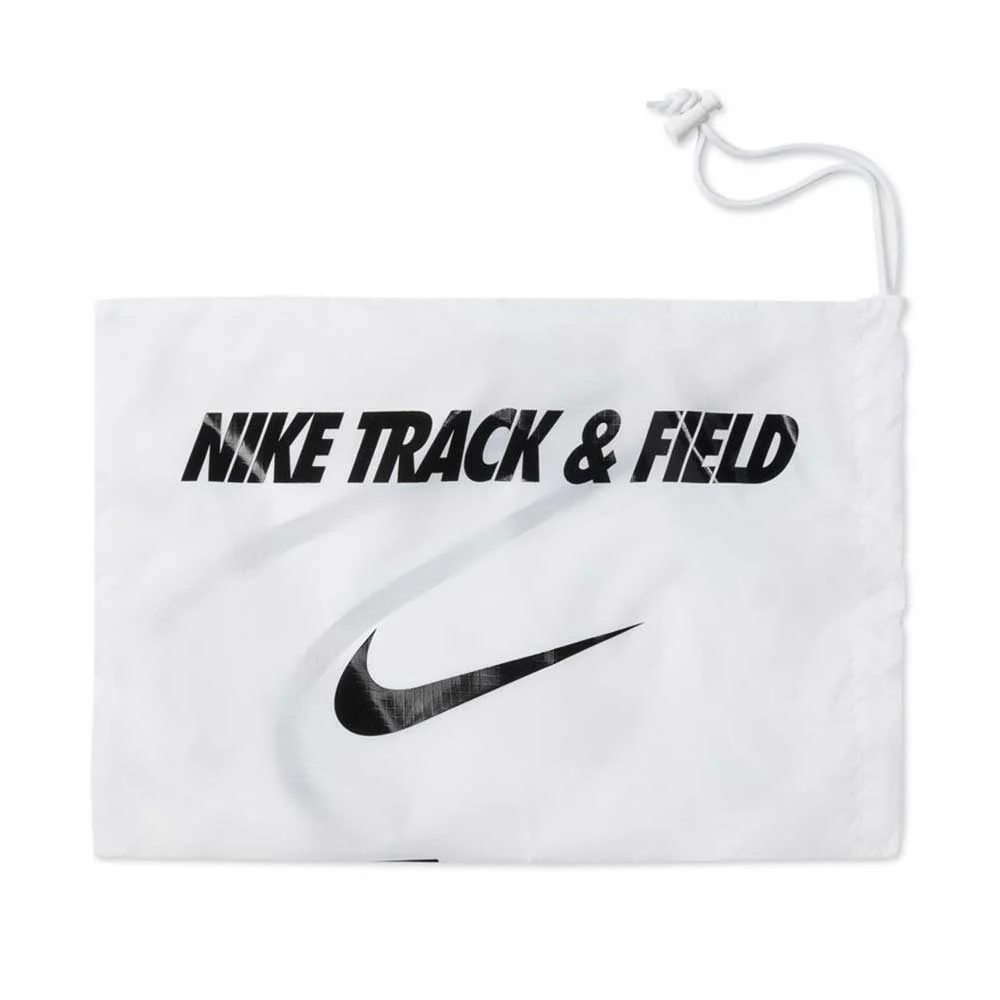 All Gender Nike Zoom Rival Sprint Spike- White/Black/Metallic Silver- Regular (D) - Image 6