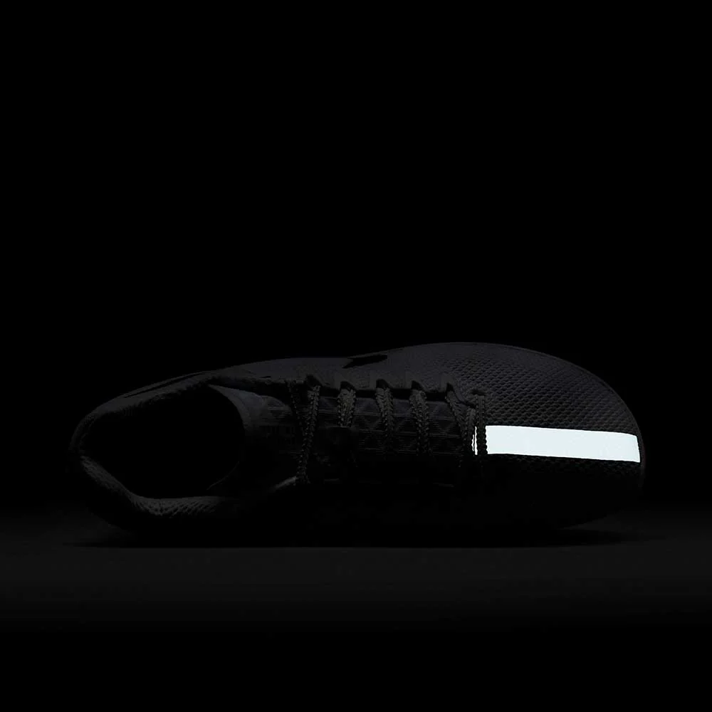 All Gender Nike Zoom Rival Distance Track Spike - White/Black/Metallic Silver - Image 9