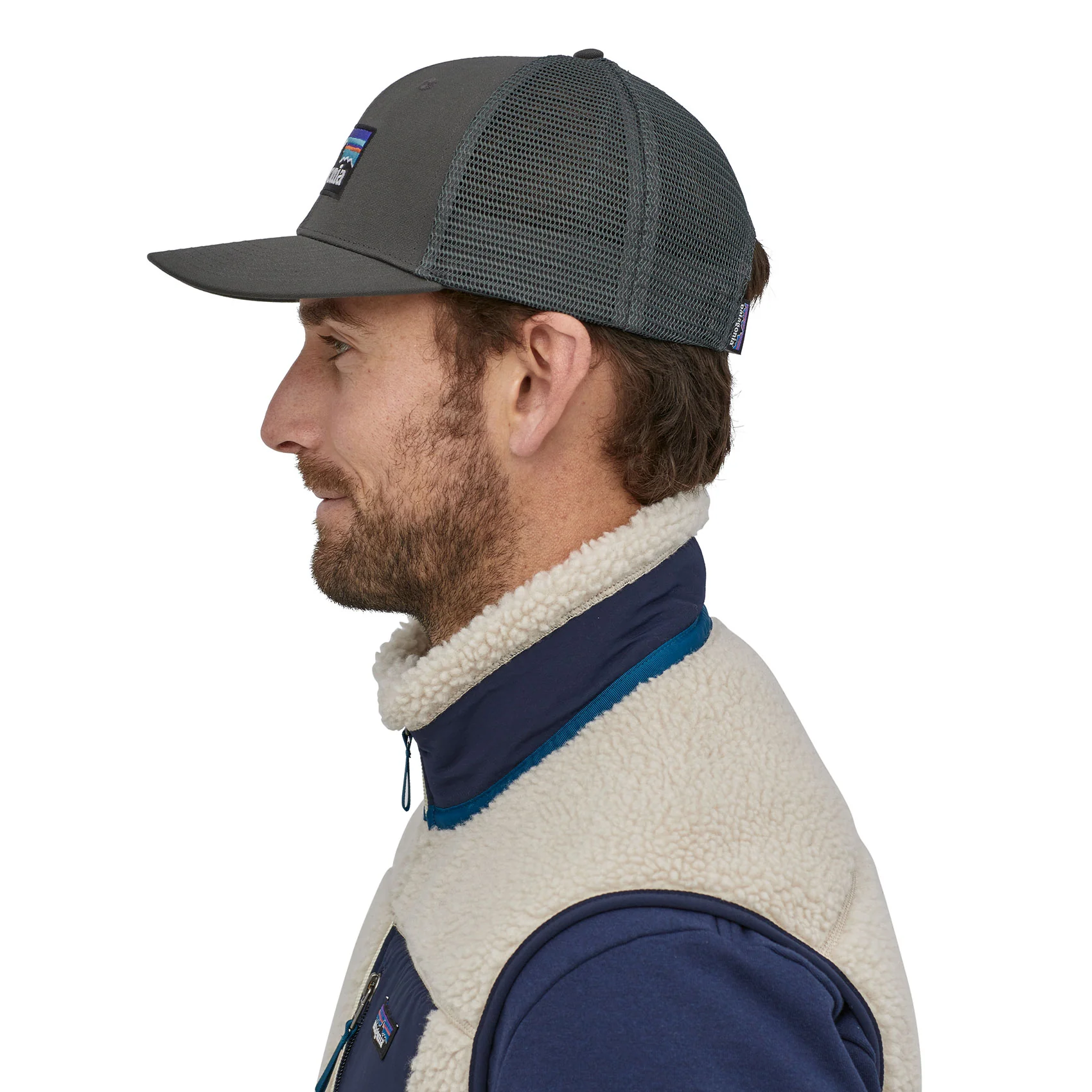 All Gender P-6 Logo Trucker Hat - Forge Grey - Image 4