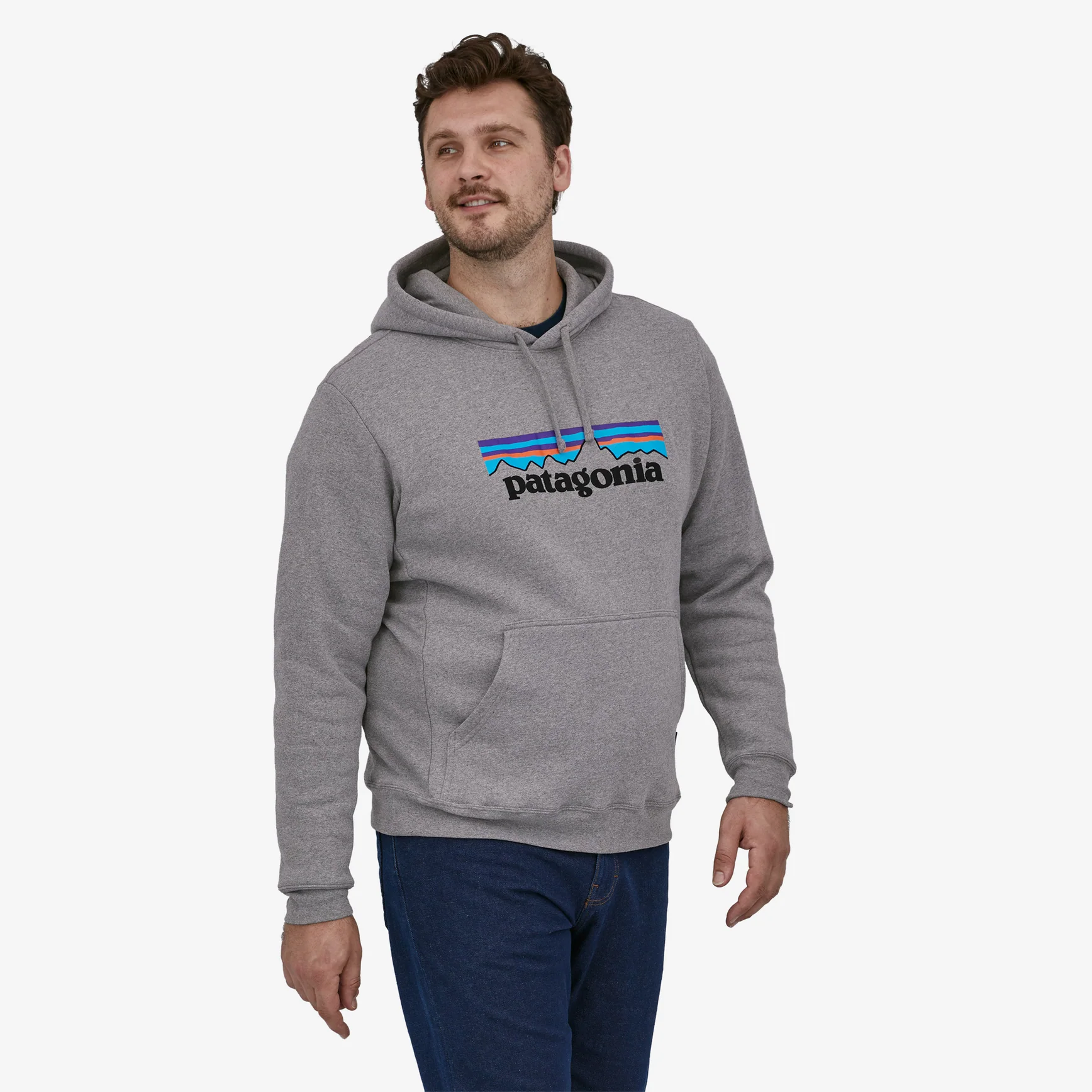 Men's P-6 Logo Uprisal Hoody - Gravel Heather - Image 2