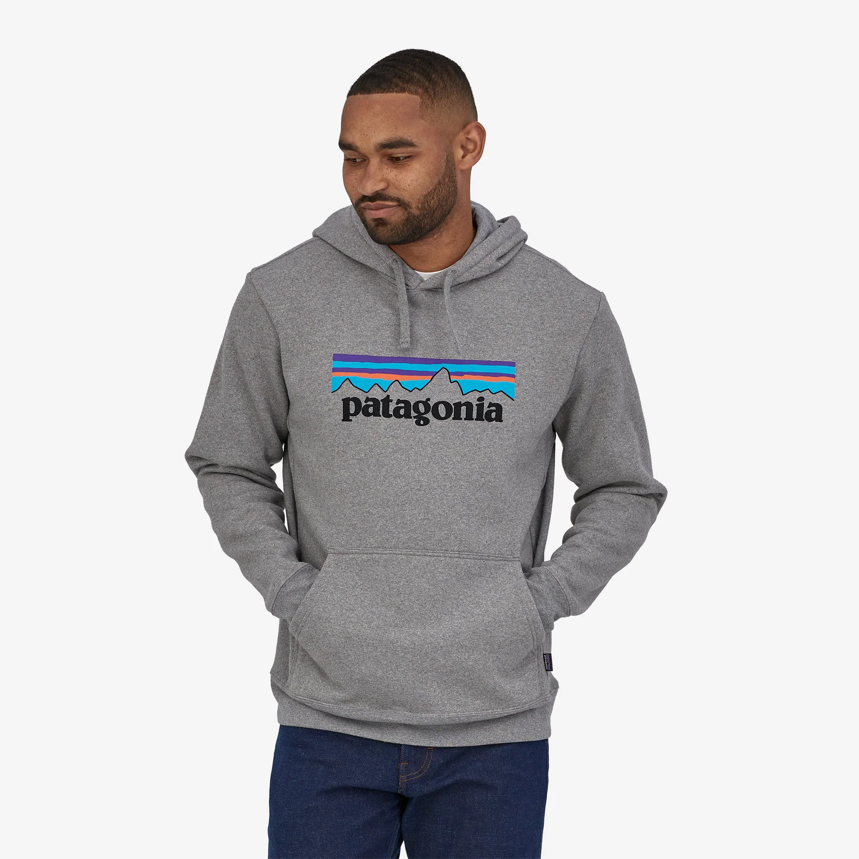 Men's P-6 Logo Uprisal Hoody - Gravel Heather - Image 4