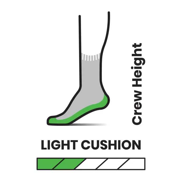 Men's Hike Light Cushion Crew - Charcoal - Image 3