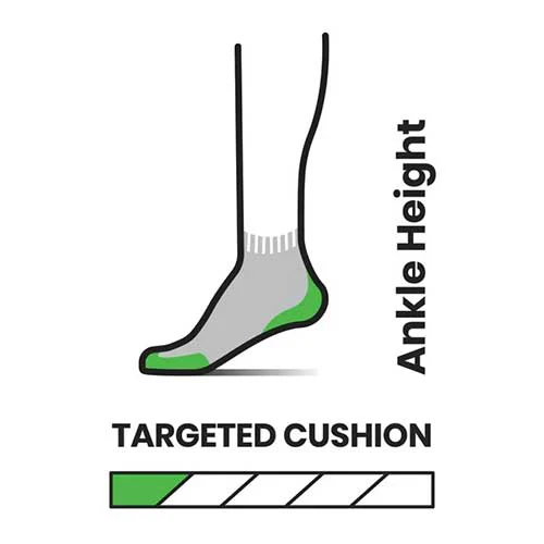 Performance Run Targeted Cushion Ankle Socks - Black - Image 2