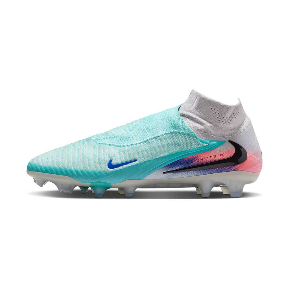 Phantom 6 High Elite FG NU2 Soccer Cleat - Pistachio Frost/Hyper Orange - Regular (D) - Image 3